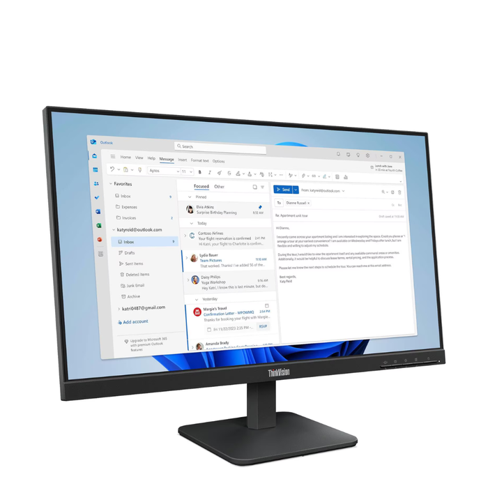 Lenovo Monitor ThinkVision S24-4e 23.8" FHD 100Hz