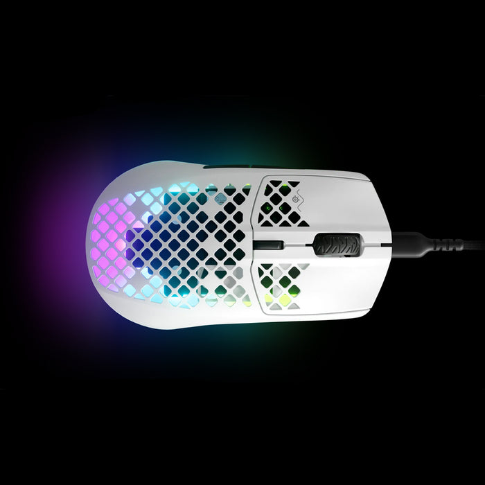 SteelSeries Wired Gaming Mouse AEROX 3 Snow Ultra Lightweight