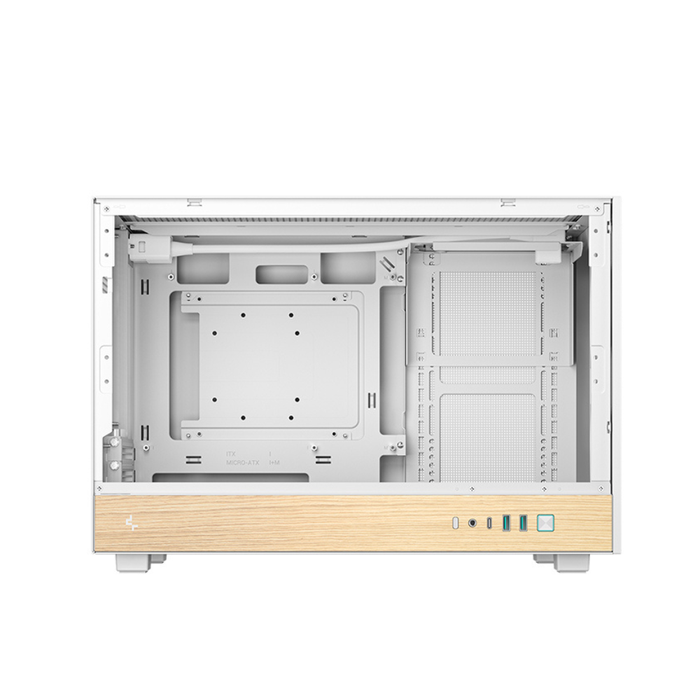 DeepCool PC Case CH260 WOOD Micro White