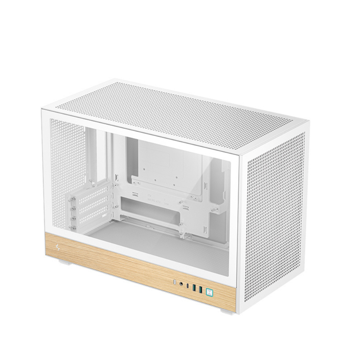 DeepCool PC Case CH260 WOOD Micro White