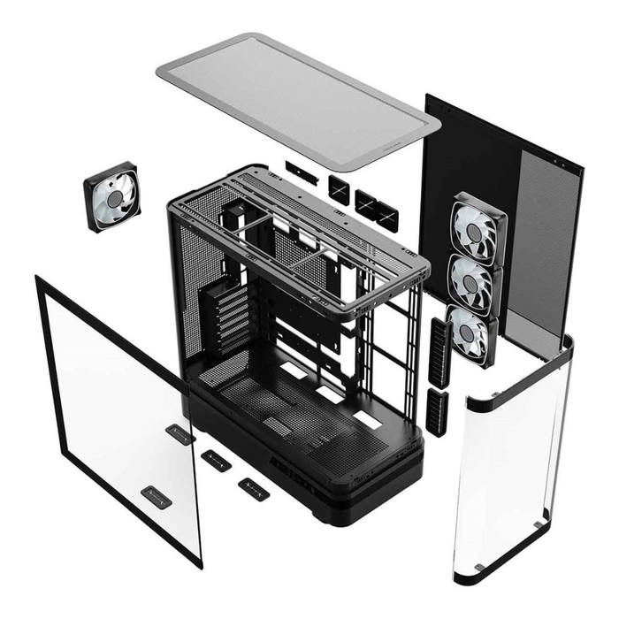 Modecom PC Case Volcano AQ200 ARGB Midi Black