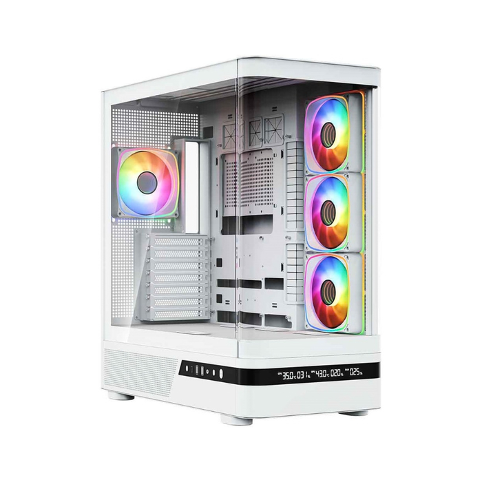 Modecom PC Case Volcano AQ200 ARGB Midi White