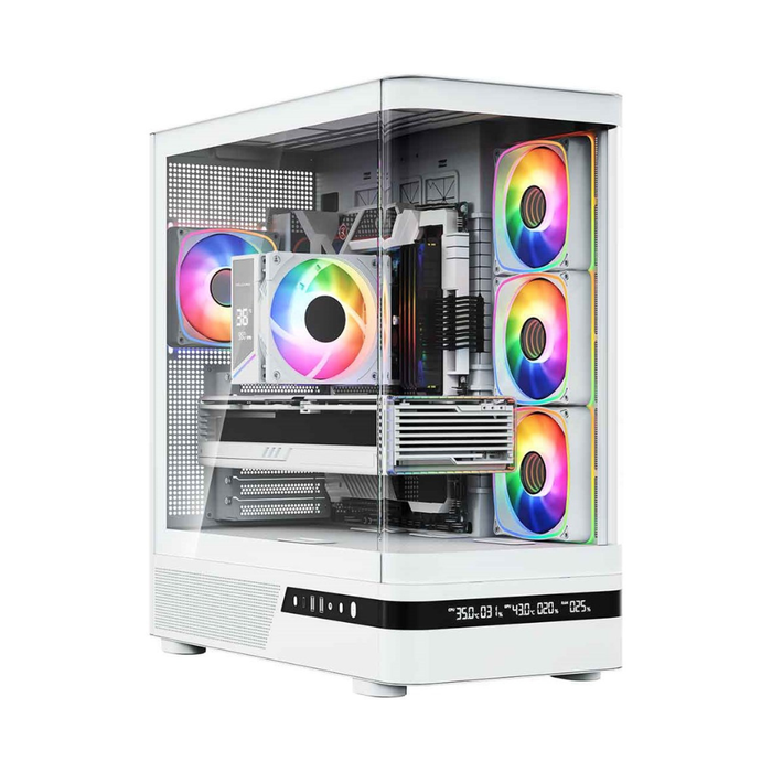 Modecom PC Case Volcano AQ200 ARGB Midi White