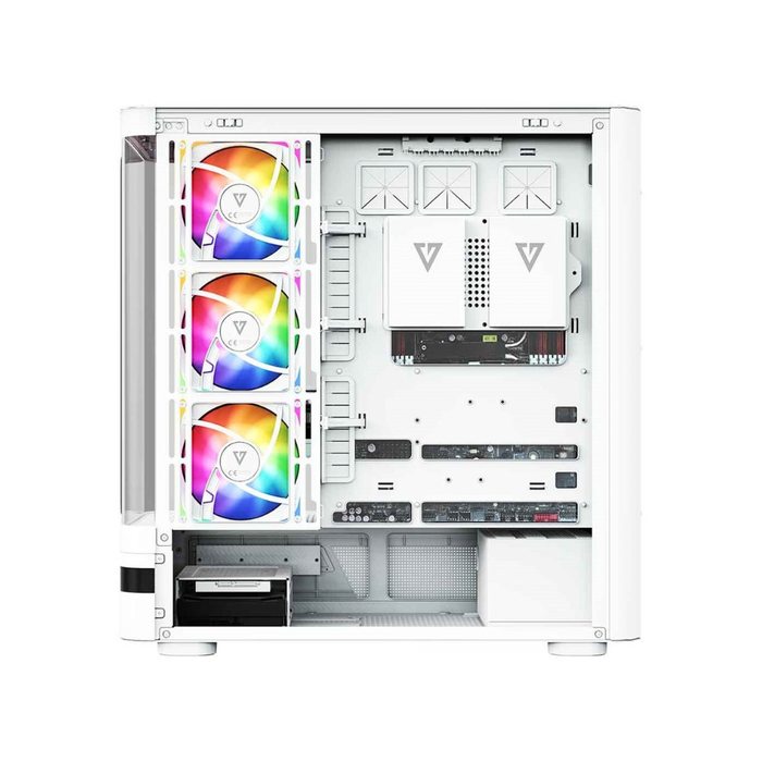 Modecom PC Case Volcano AQ200 ARGB Midi White