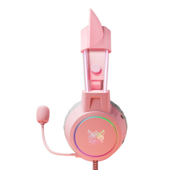 ONIKUMA X15 PRO Wired Gaming Headset Pink Cat Ears