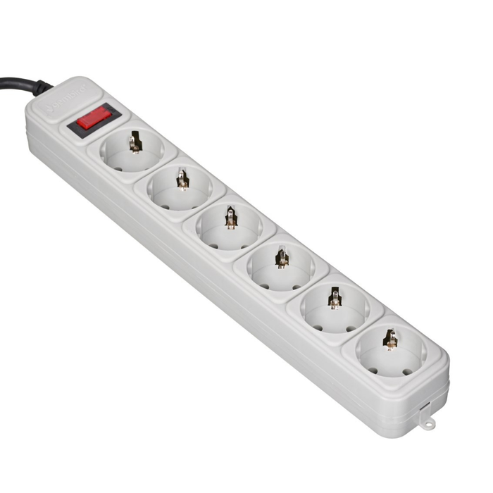 Gembird Surge Protector SPG6-B-10C 6 Plugs 3m