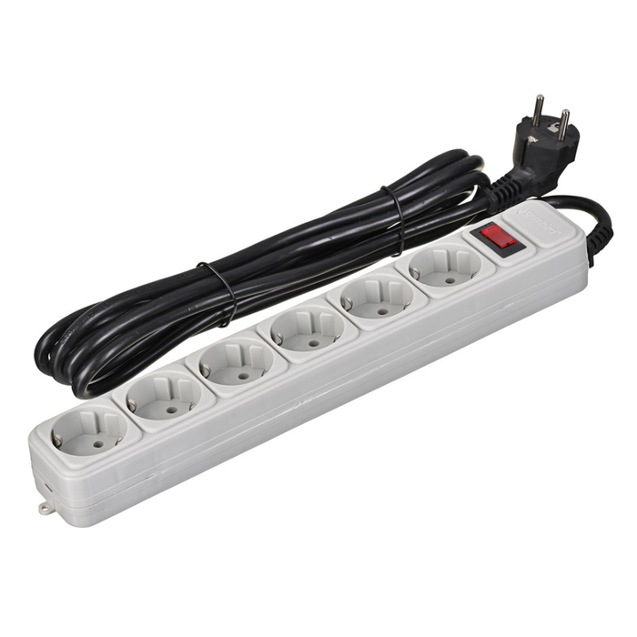 Gembird Surge Protector SPG6-B-10C 6 Plugs 3m