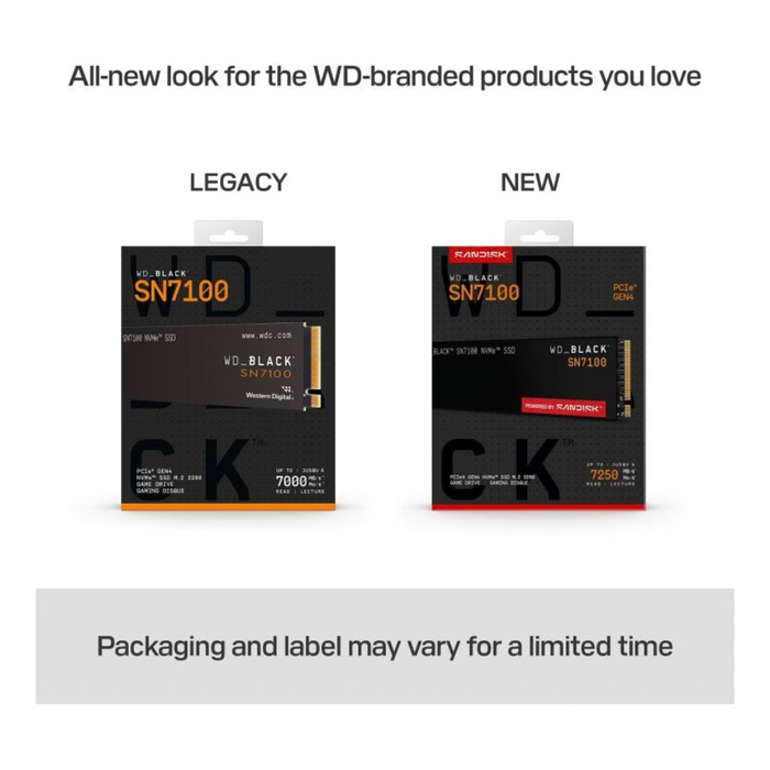 Western Digital SSD Black SN7100 NVMe 2TB