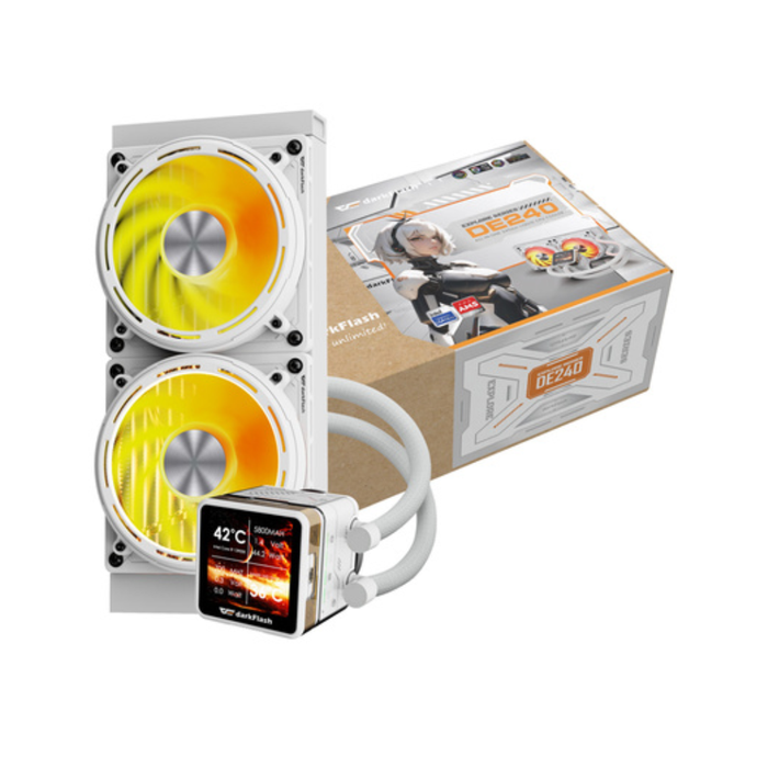 Darkflash Liquid Cooler Explore DE240 White