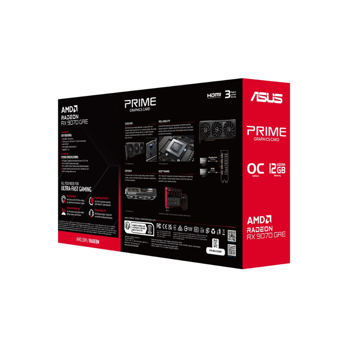 Asus Prime Radeon RX 9070 OC 12GB