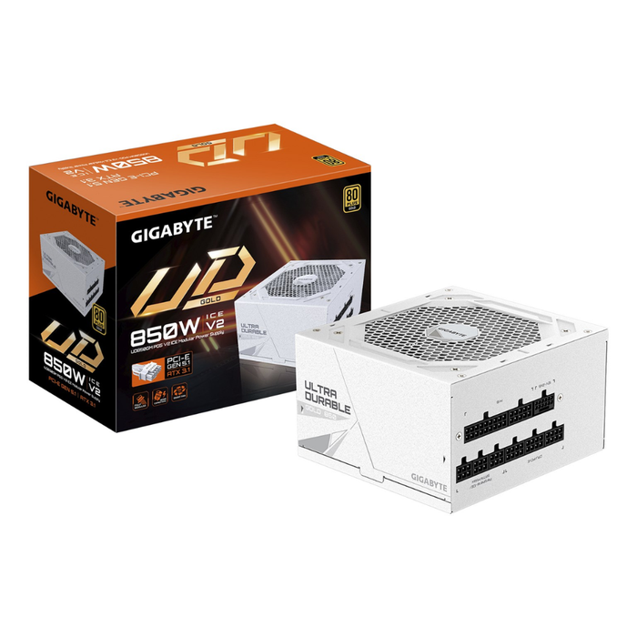 Gigabyte Power Supply UD850GM PG5 Ice Gold 850W White