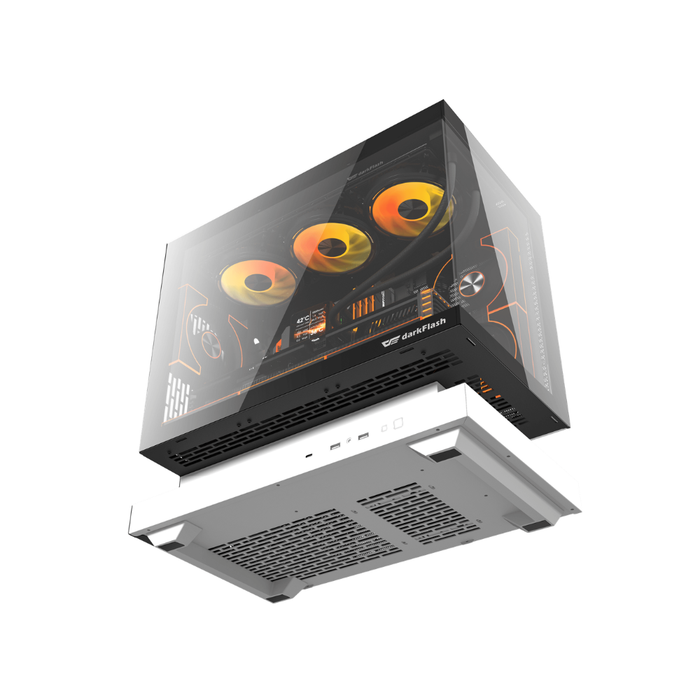 Darkflash  Floatron F1  PC Case ARGB Mid White