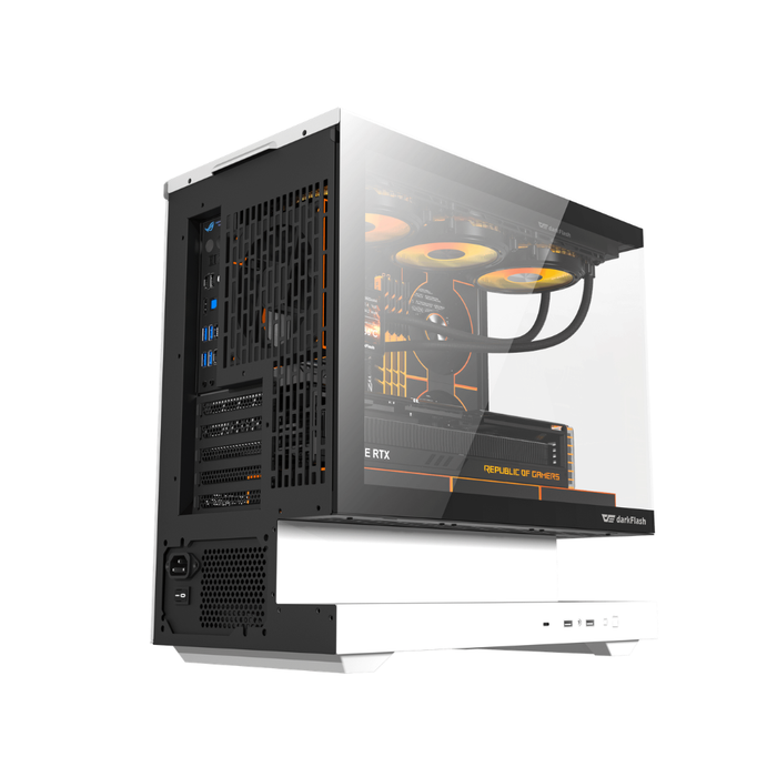 Darkflash  Floatron F1  PC Case ARGB Mid White