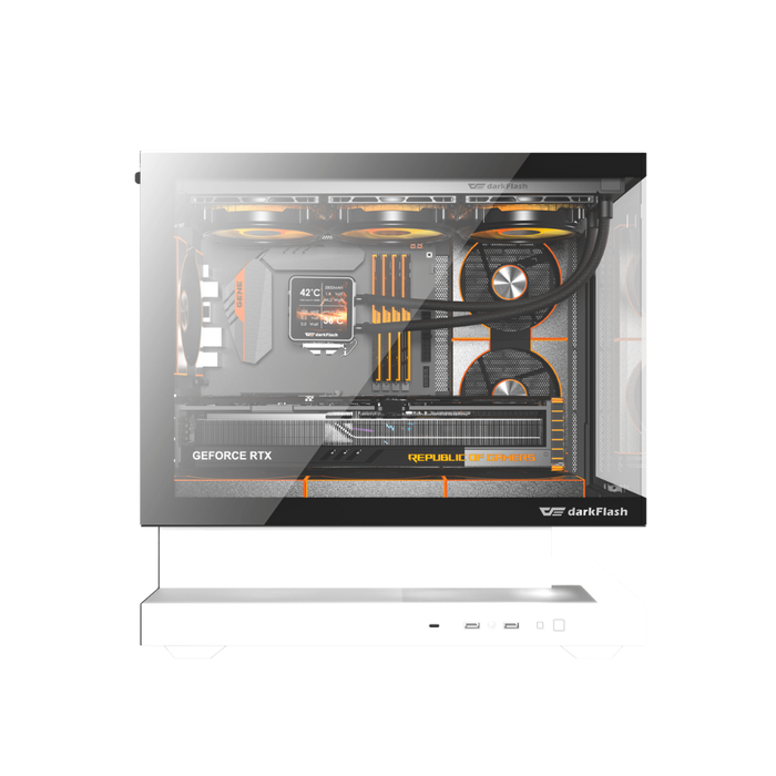 Darkflash  Floatron F1  PC Case ARGB Mid White