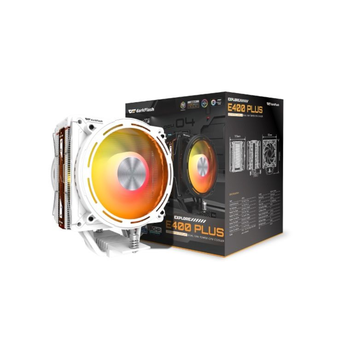 Darkflash Air CPU Cooler Explore E400 Plus White