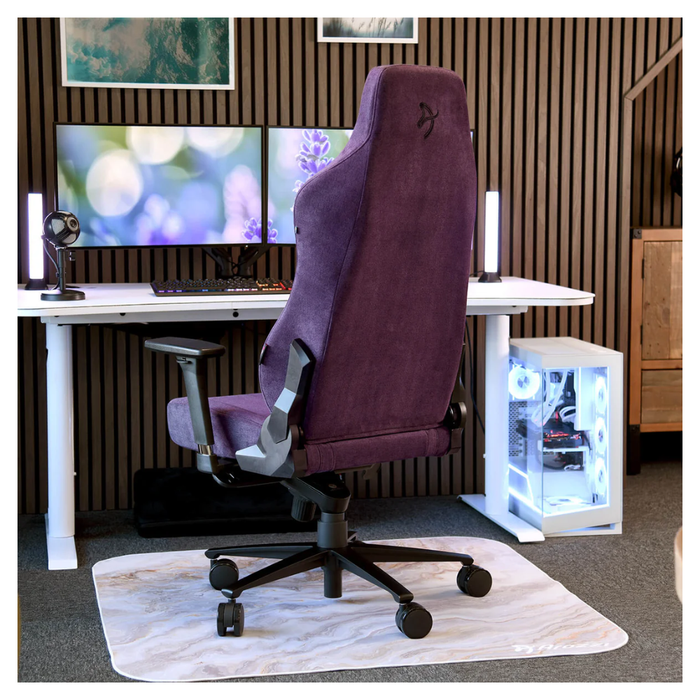 Arozzi Vernazza Soft Fabric Gaming Chair Purple