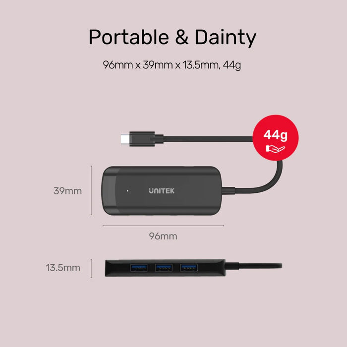 Unitek USB-C Hub USB3.0x3 & HDMI H1110B