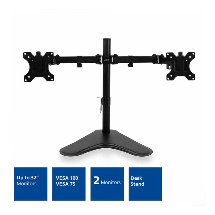 ACT Dual Desk Mount Stand 32"