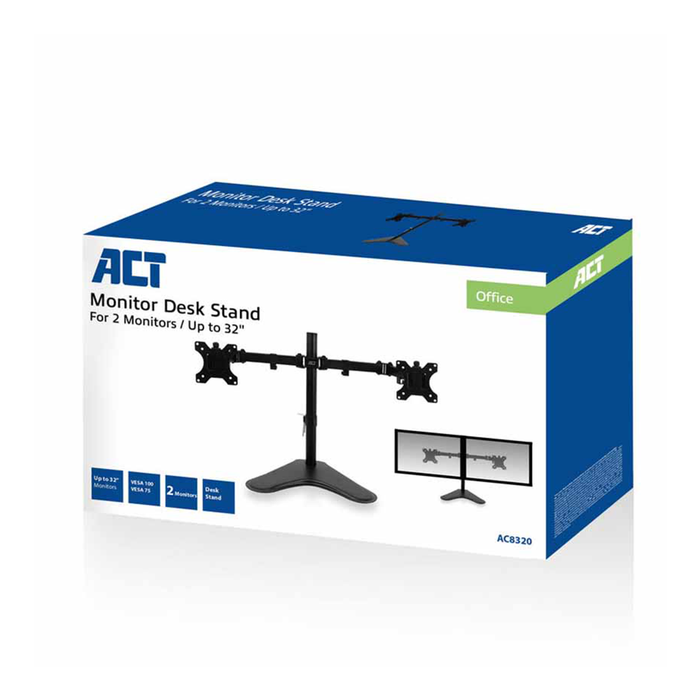 ACT Dual Desk Mount Stand 32"