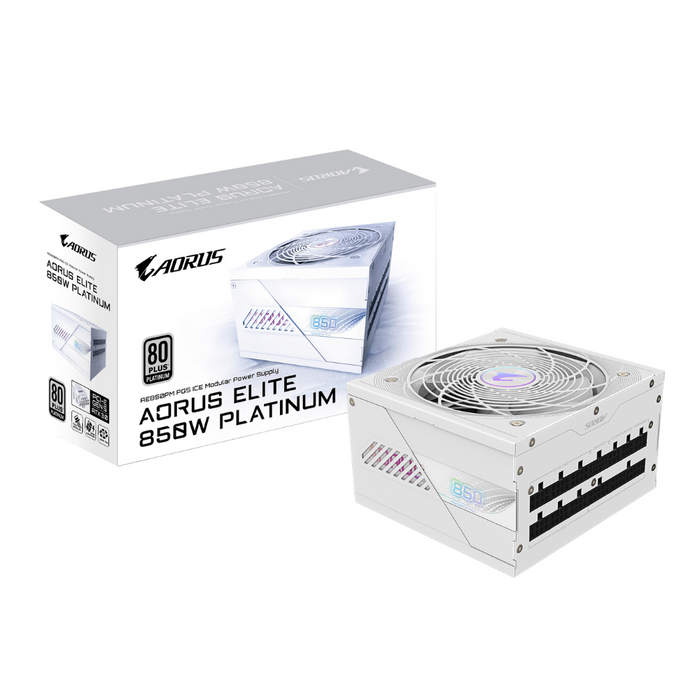 Gigabyte Power Supply AORUS ELITE P850W Platinum 850W White