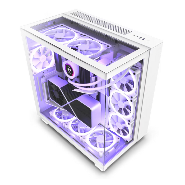 NZXT PC Case H9 Elite ARGB White