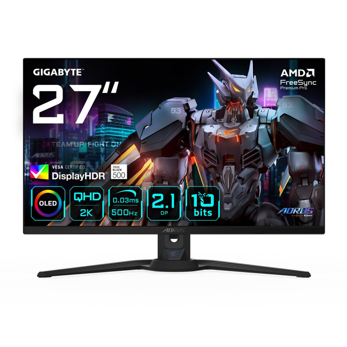 Gigabyte Gaming Monitor AORUS FO27Q5P 27" QHD 500Hz