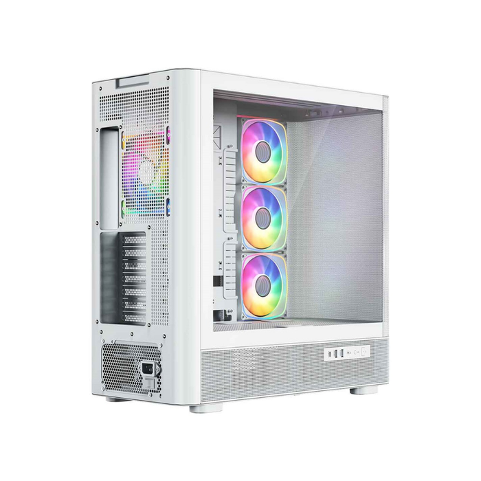 Modecom PC Case Volcano AQ500 ARGB Midi White
