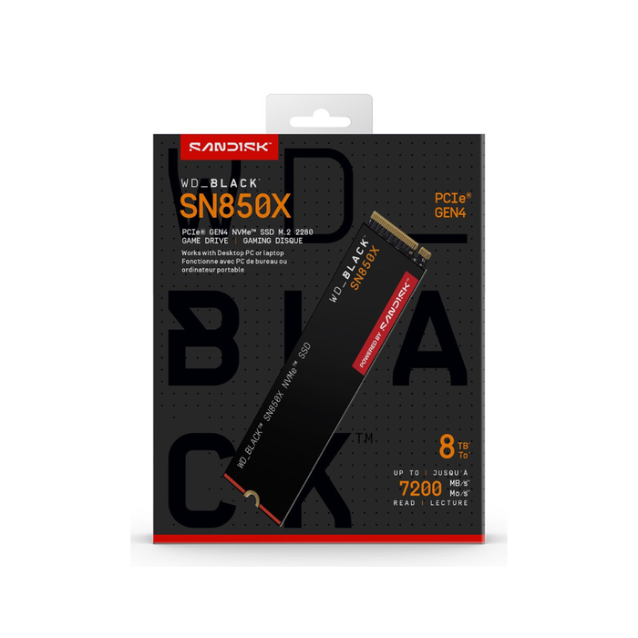 Western Digital SSD Black SN850X M.2 NVMe 8TB