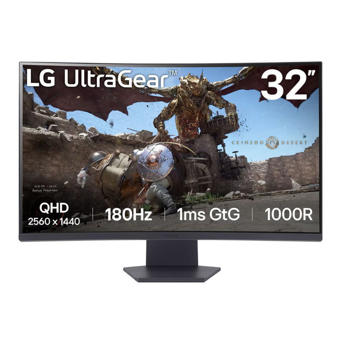 LG Gaming Monitor 32GS60QC-B 31.5" QHD 180Hz