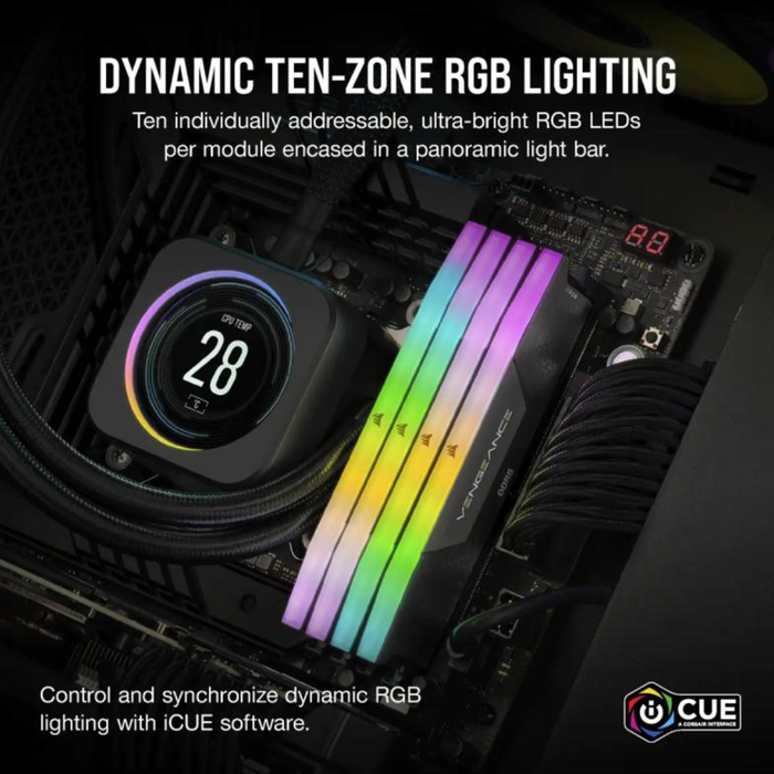 Corsair Ram Vengeance RGB 32GB (2x16GB) DDR5 6400 CL36