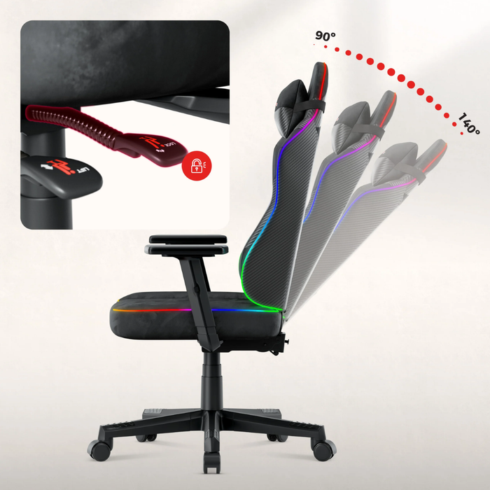 Huzaro Ranger 5.7 RGB Gaming Chair Black