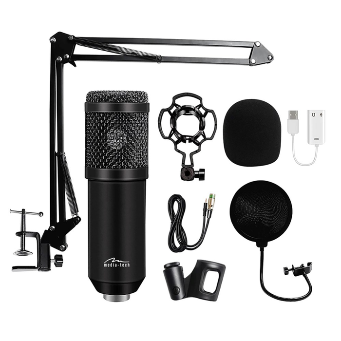 Media Tech Microphone and Accessories Studio Kit MT397K