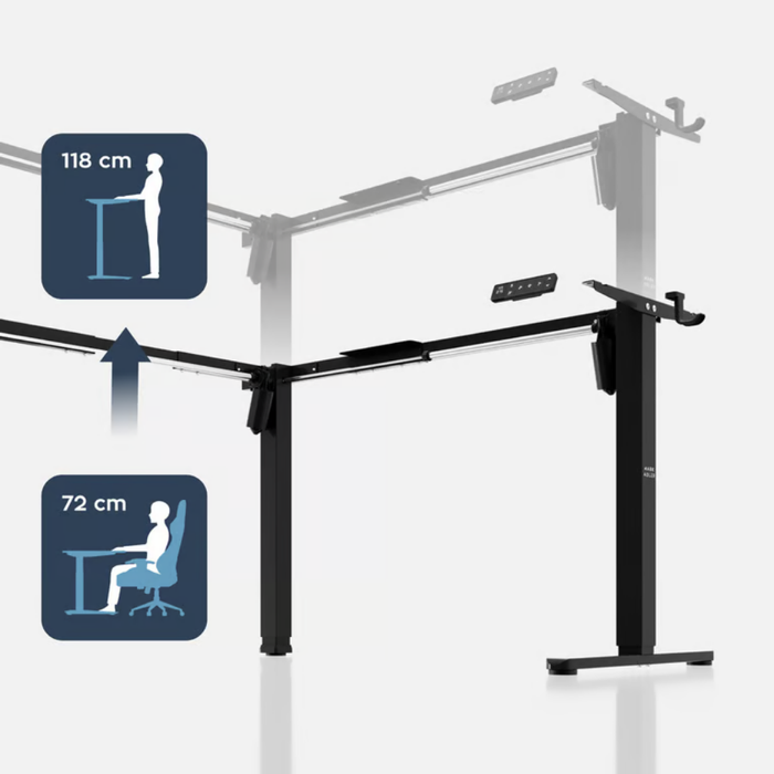 Mark Adler Xeno 7.5 Electric Desk Frame Black