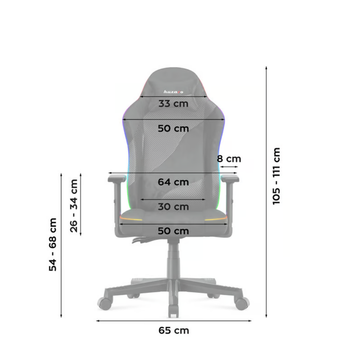 Huzaro Ranger 5.7 RGB Gaming Chair Black