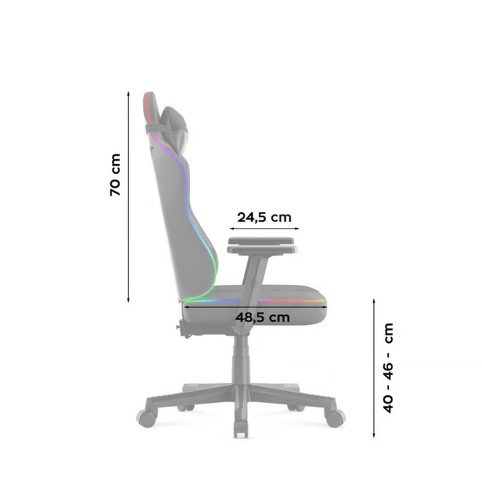 Huzaro Ranger 5.7 RGB Gaming Chair Black