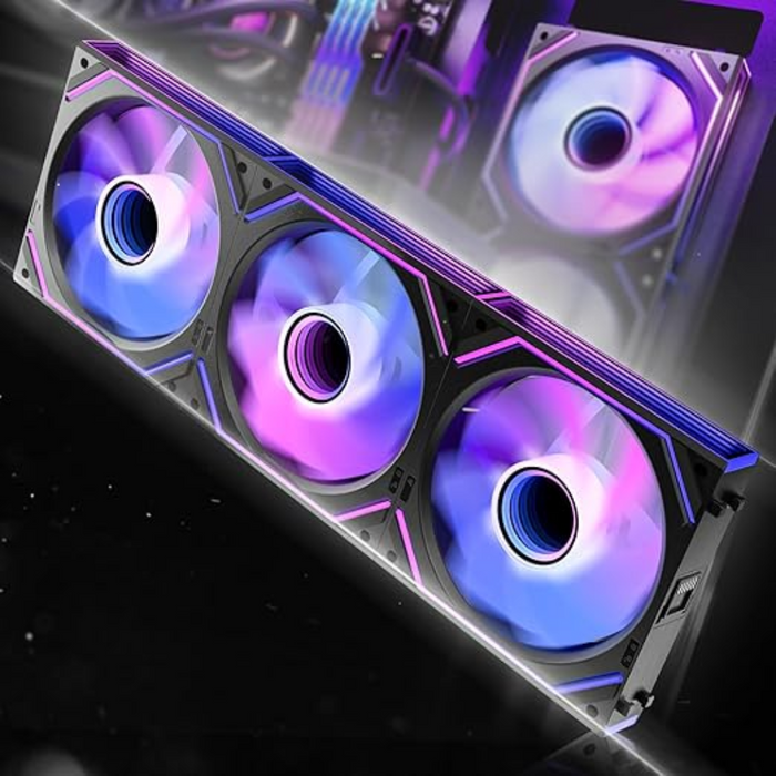 AsiaHorse Fans Dawn Pro Reverse Triple Pack 120mm