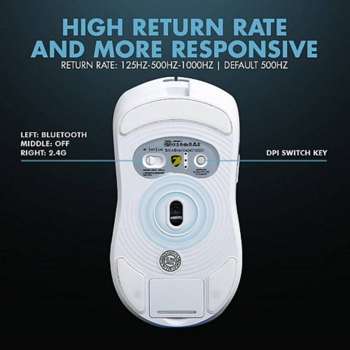 Armaggeddon Wireless Gaming Mouse Mirage-V White