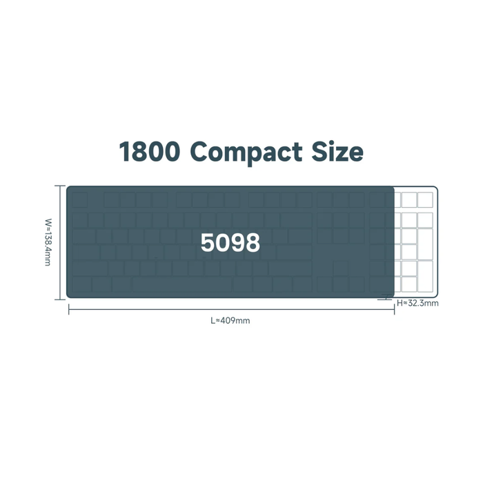 Akko Mechanical Wireless Keyboard Ink Green 5098B