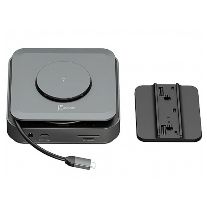 j5create Type-C 11-in-1 Docking Station with Wireless Charger