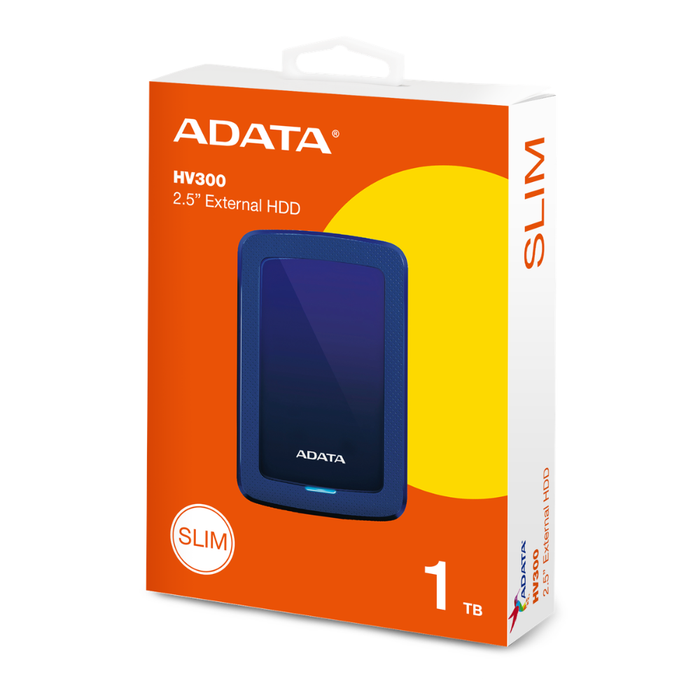 Adata External HDD HV300 1TB Blue
