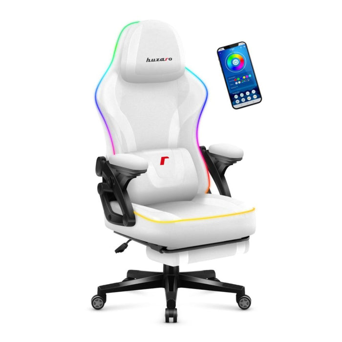 Huzaro Force 4.6 RGB Mesh White Gaming Chair