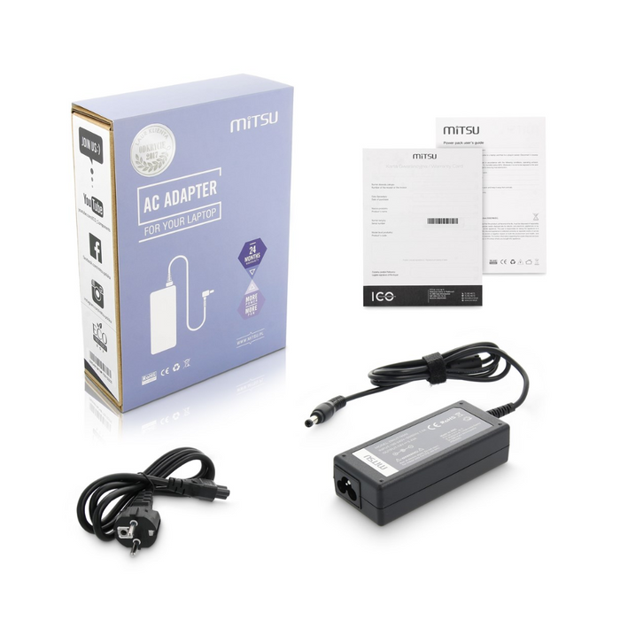 Mitsu Charger Cable 19V/ 3.42a/ 65W
