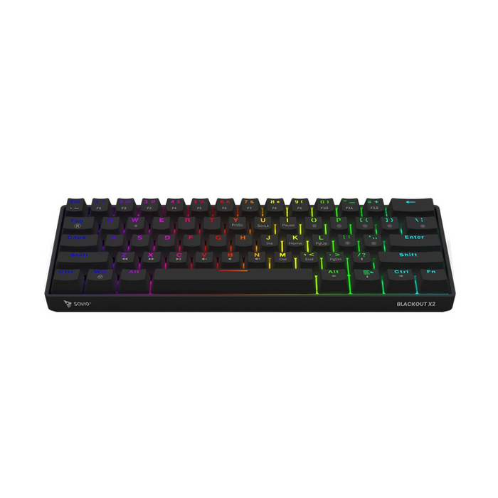 Savio Blackout X2 Peach Wired Gaming Keyboard Black