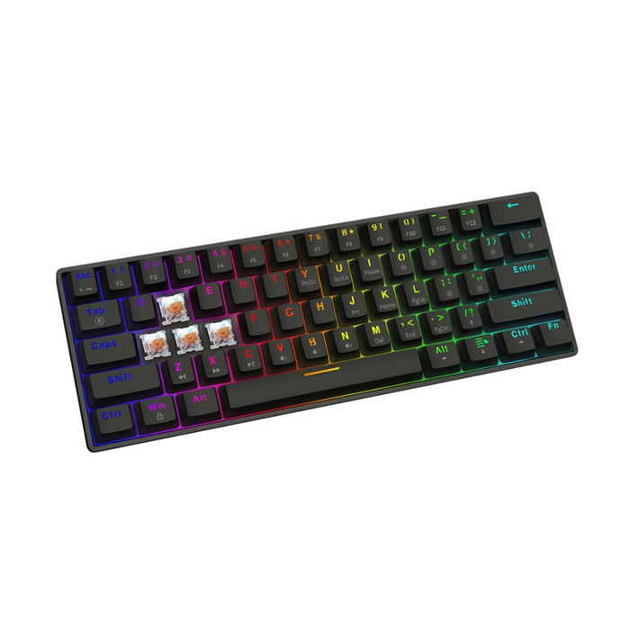 Savio Blackout X2 Peach Wired Gaming Keyboard Black