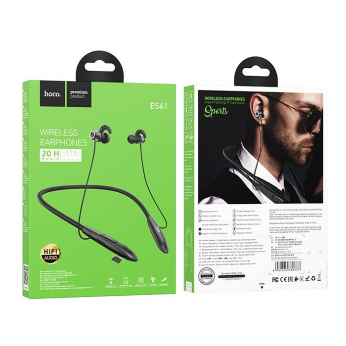 Hoco ES61 Manner Wireless Earphones Black