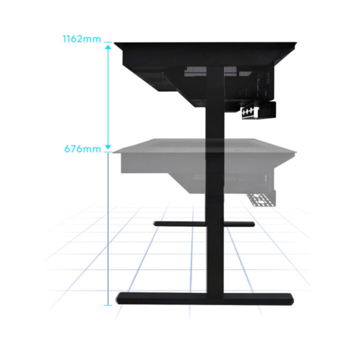 Lian Li DK07X Electric Gaming Desk PC Case Black