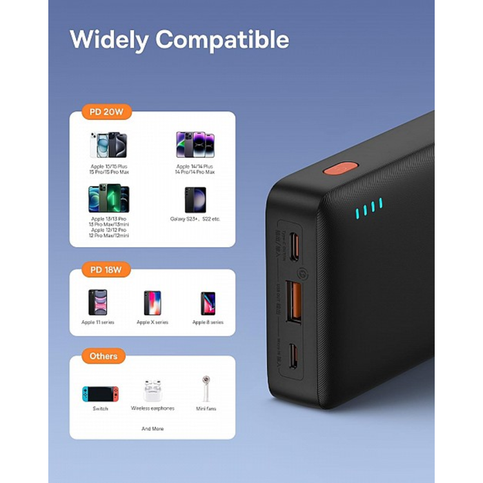 Baseus Powerbank Airpow 20W 20000mAh Black