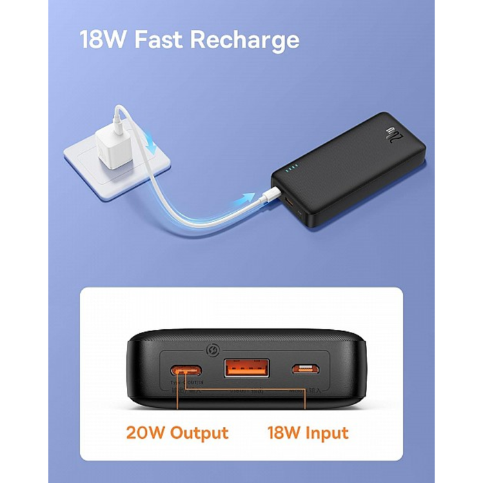 Baseus Powerbank Airpow 20W 20000mAh Black