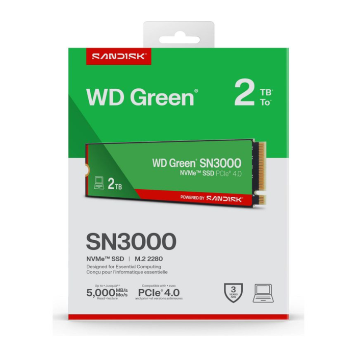 Western Digital SSD Green SN3000 NVMe M.2 2TB