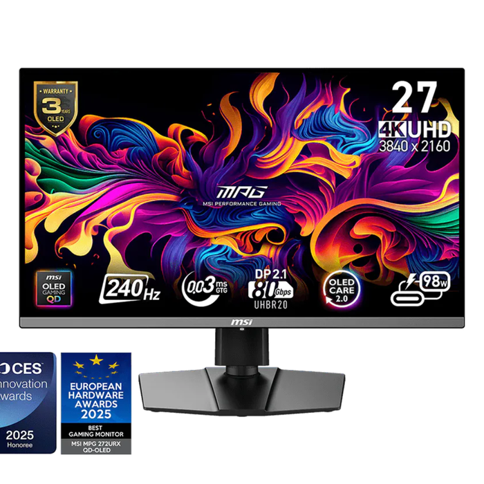 MSI Gaming Monitor MPG 272URX QD-OLED 26.5" UHD 240Hz